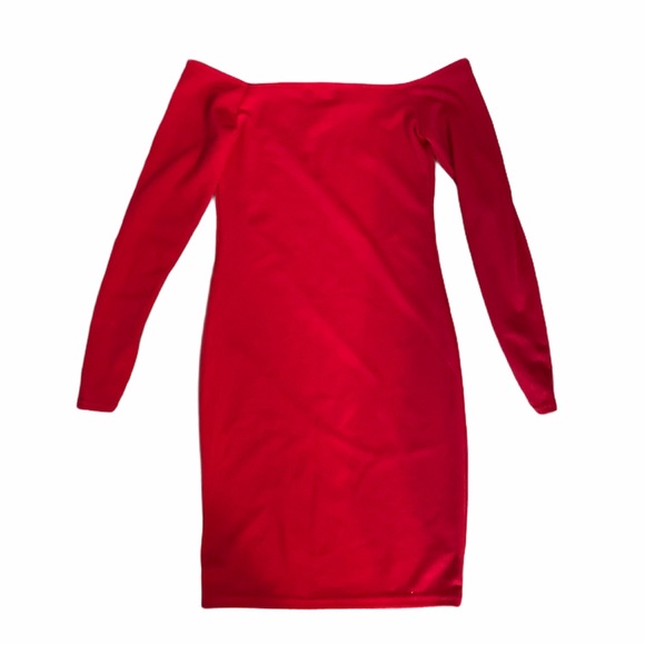 Red Bodycon Dress NWOT - Picture 1 of 1